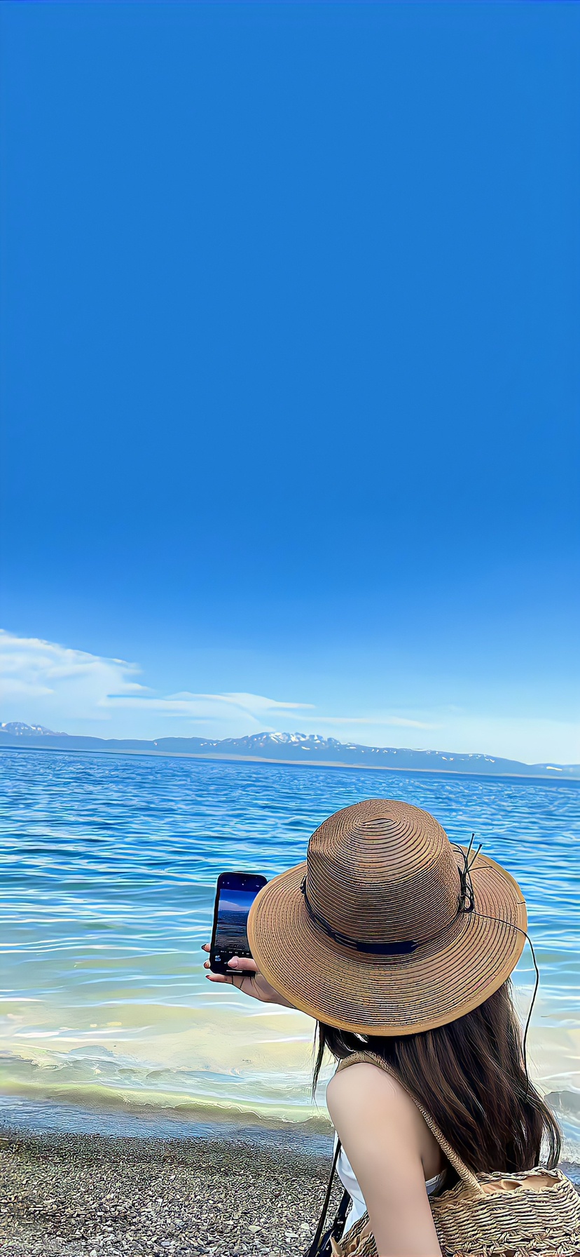 唯美风景女生背景壁纸