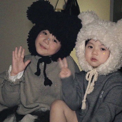 可爱超萌小孩情侣头像 ​​​