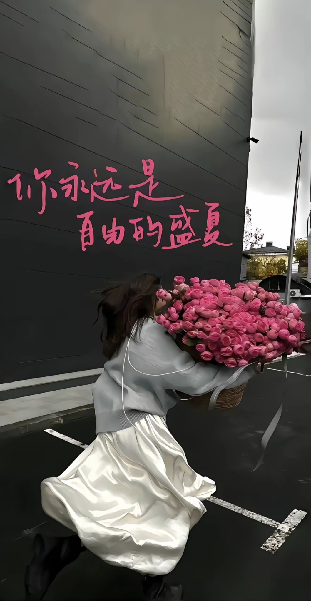 唯美小众浪漫氛围女生背影壁纸/你永远是自由的盛夏